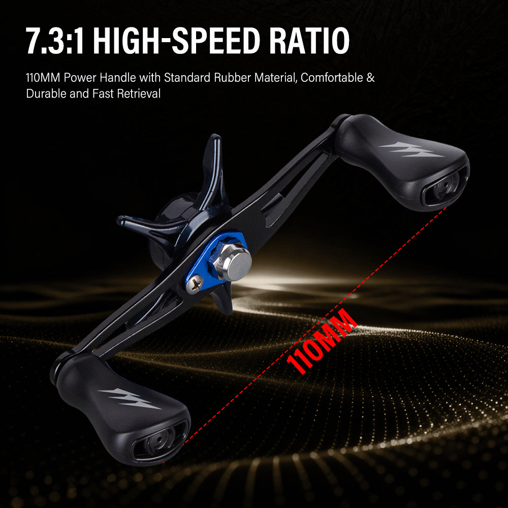 SeaHunter Saturn Baitcasting Reel 7.3:1 Gear Ratio Magnetic Brake Saltwater Freshwater Fishing Reel 1PC