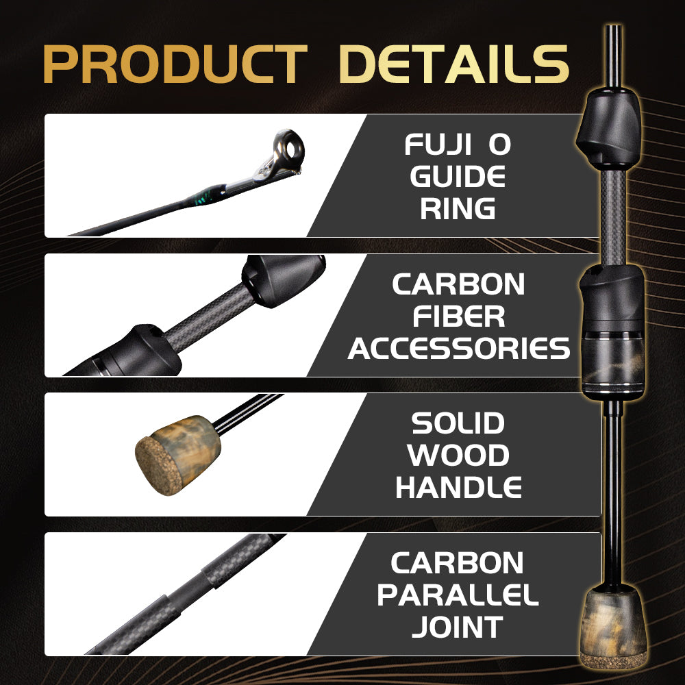 SeaHunter Stream Pro BFS Fishing Rod Fuji Guide Rings Ultralight 1.57m 1.68m Spinning Casting Rod 1PC