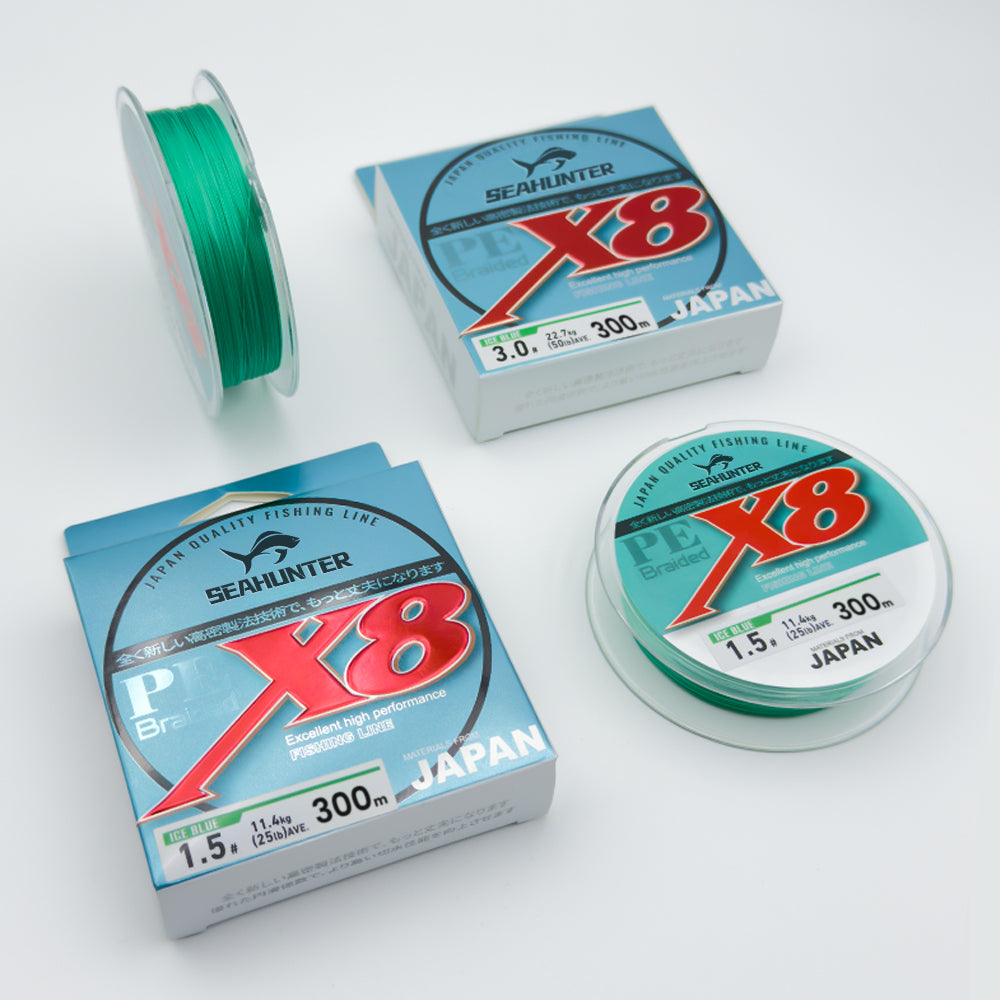 SeaHunter Blue Shark PE X8 Japanese Braided Fishing Line Smooth Long Cast 1PC