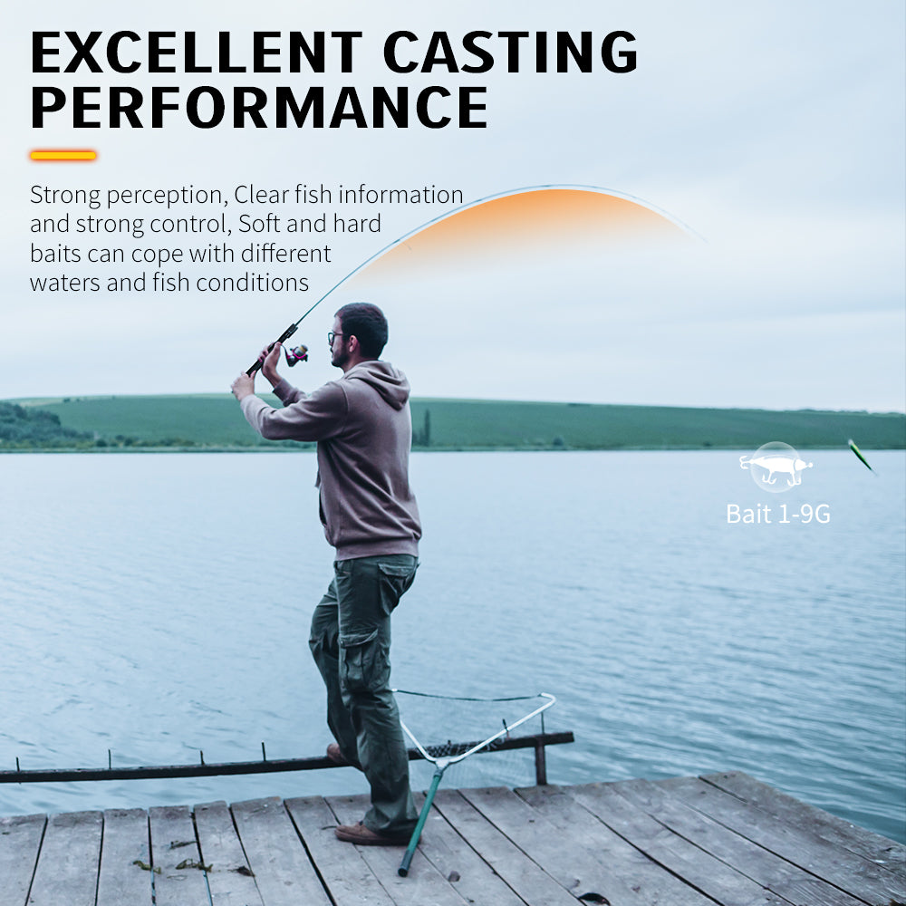 SeaHunter Black Arrow PRO FUJI Guide UL Carbon BFS Fishing Rod Ultralight 92g Micro Casting 1PC