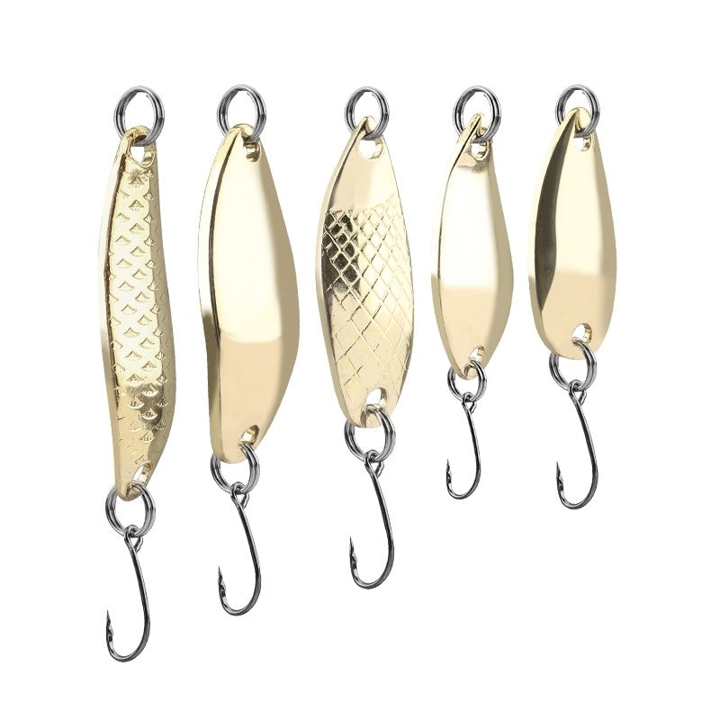 SeaHunter 29PCS Metal Spoon Set: 1.5-5g Gold/Silver Reflective Lures for All Waters - 1 Box