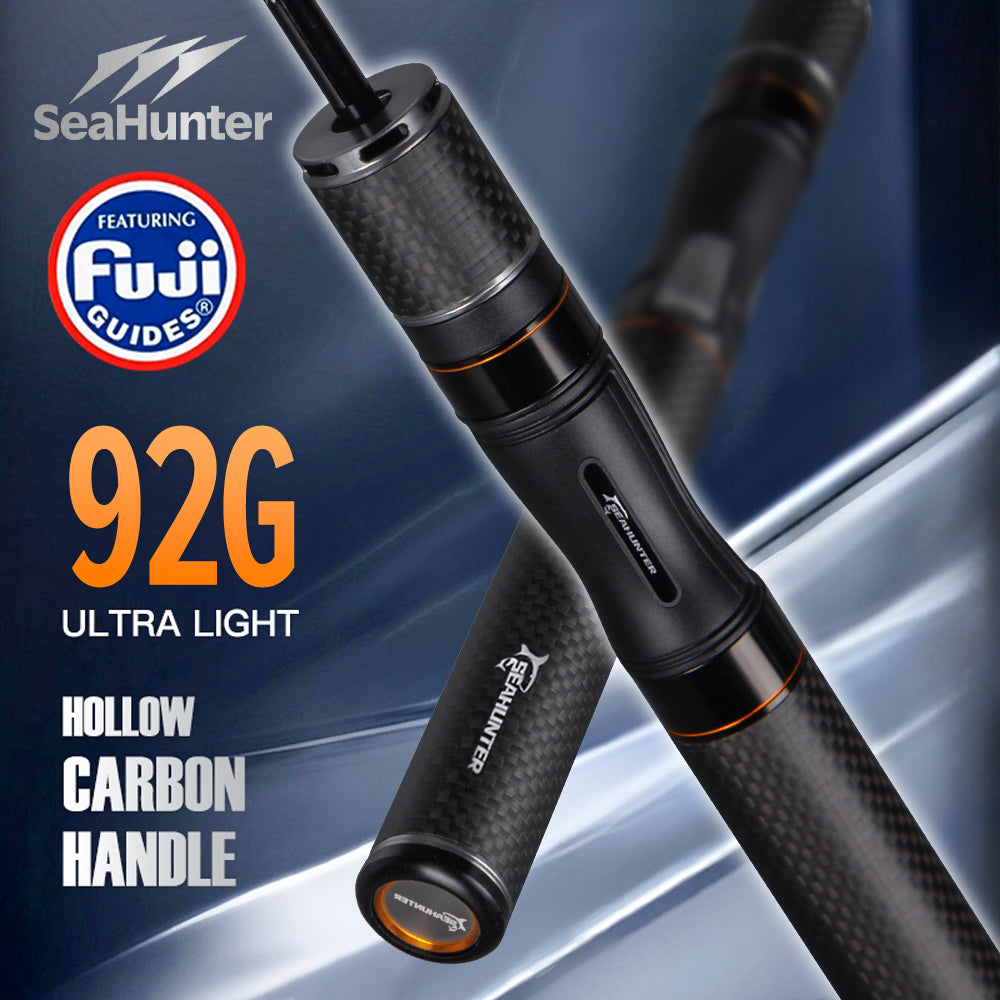 SeaHunter Black Arrow PRO FUJI Guide UL Carbon BFS Fishing Rod Ultralight 92g Micro Casting 1PC