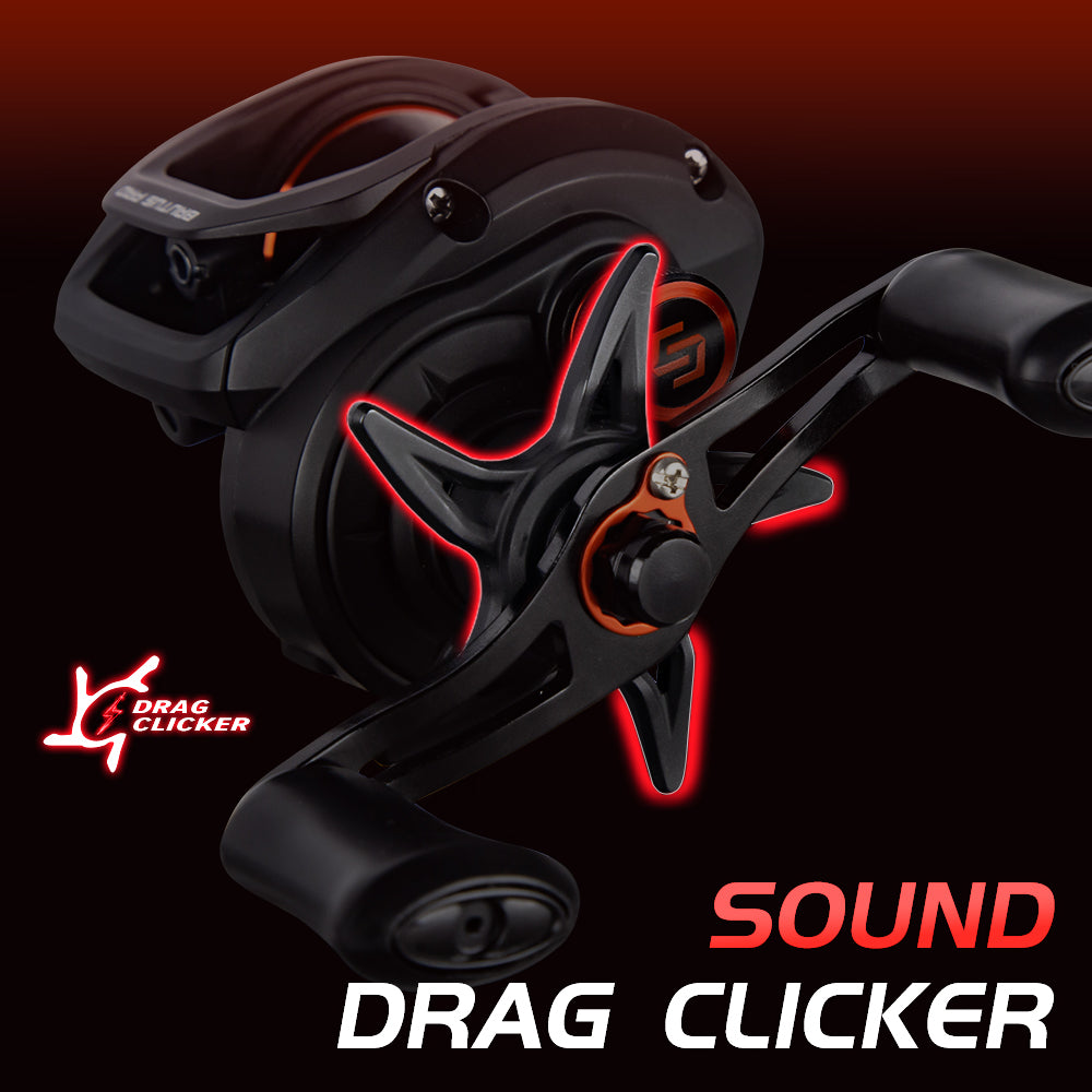 SeaHunter x KastKing Brutus Pro BC Reel Drag Clicker 7.2:1 Saltwater Casting Reel 1PC