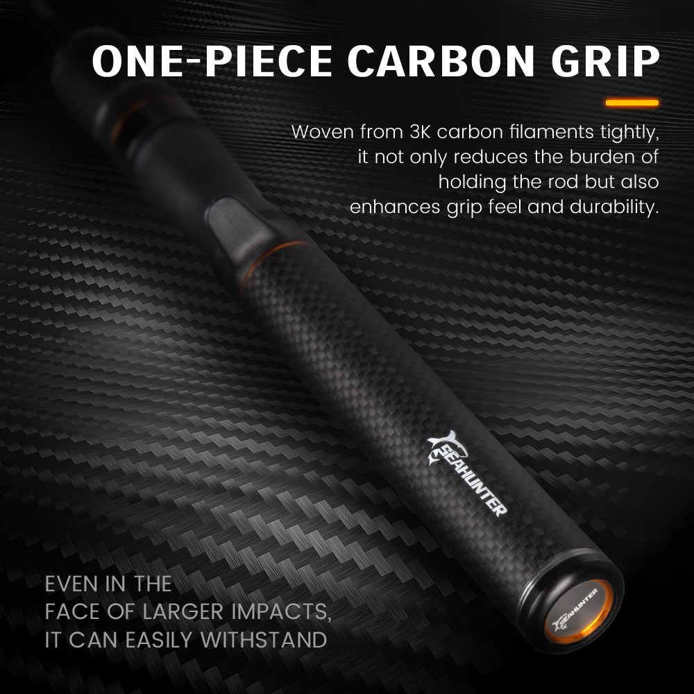 SeaHunter Black Arrow Telescopic Rod FUJI Guides 30T Carbon Ultralight Portable 1PC