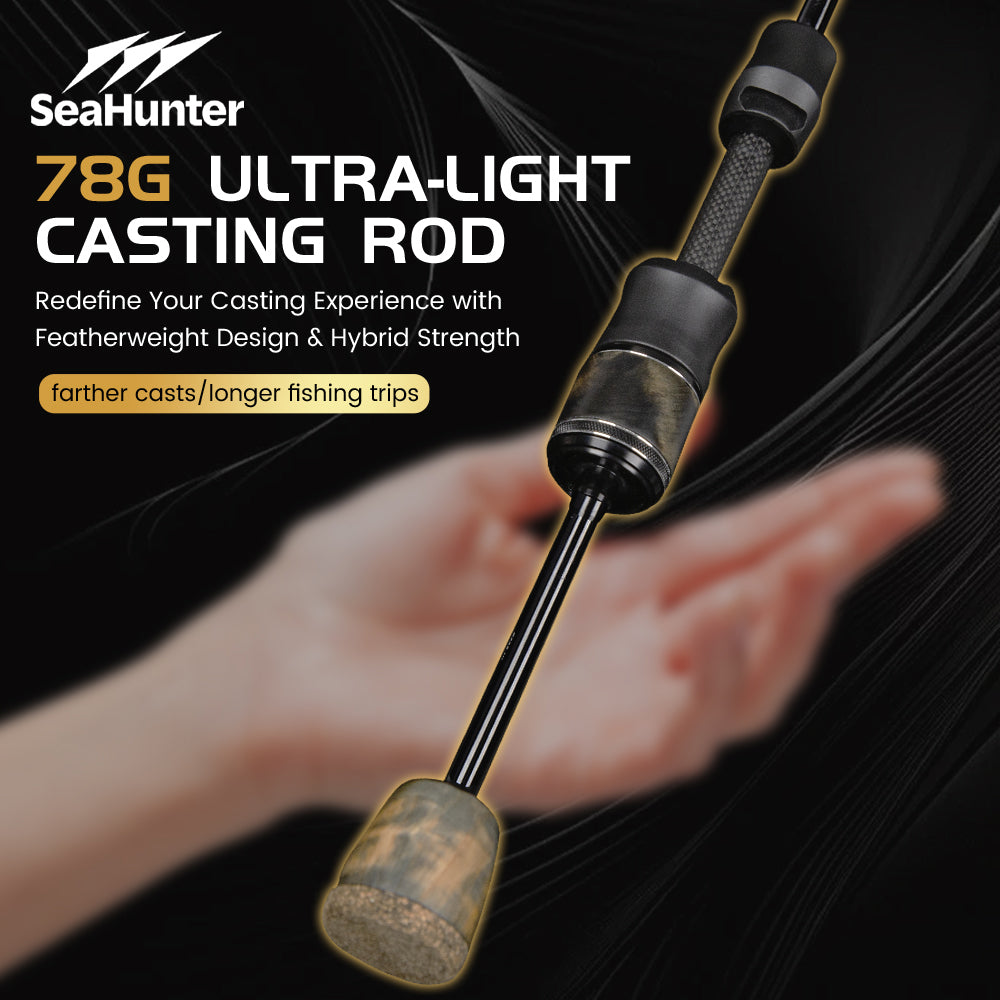 SeaHunter Stream Pro BFS Fishing Rod Fuji Guide Rings Ultralight 1.57m 1.68m Spinning Casting Rod 1PC