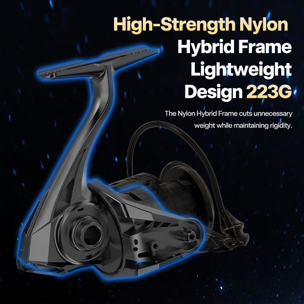 SeaHunter Nebula Spinning Reel Ultra Slow Oscillation Waterproof Metal Handle Long Cast