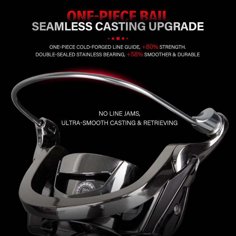 SeaHunter Blade X Metal Spinning Reel Power Handle 10KG Drag Saltwater Durable 1PC