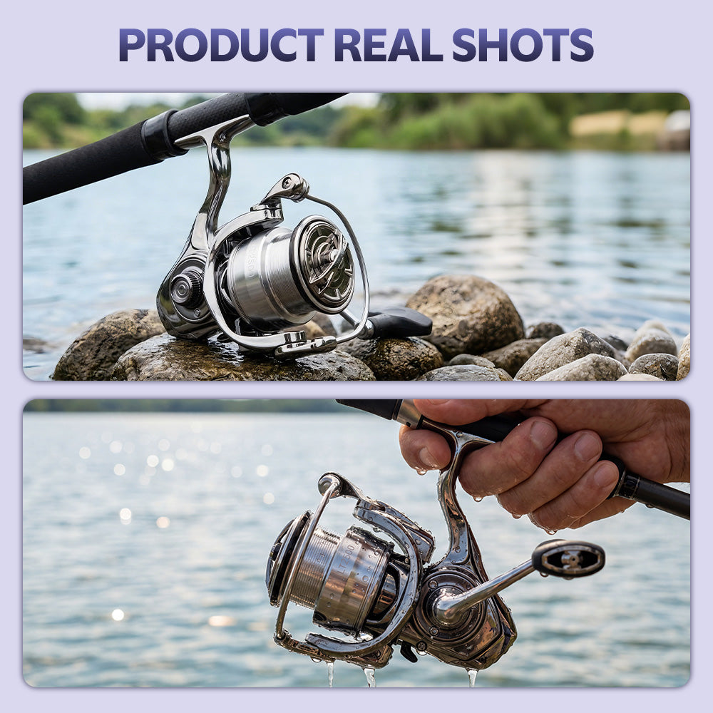SeaHunter Exist Max Power Handle Spinning Reel 18kg Drag All Metal Saltwater Reel 1PC