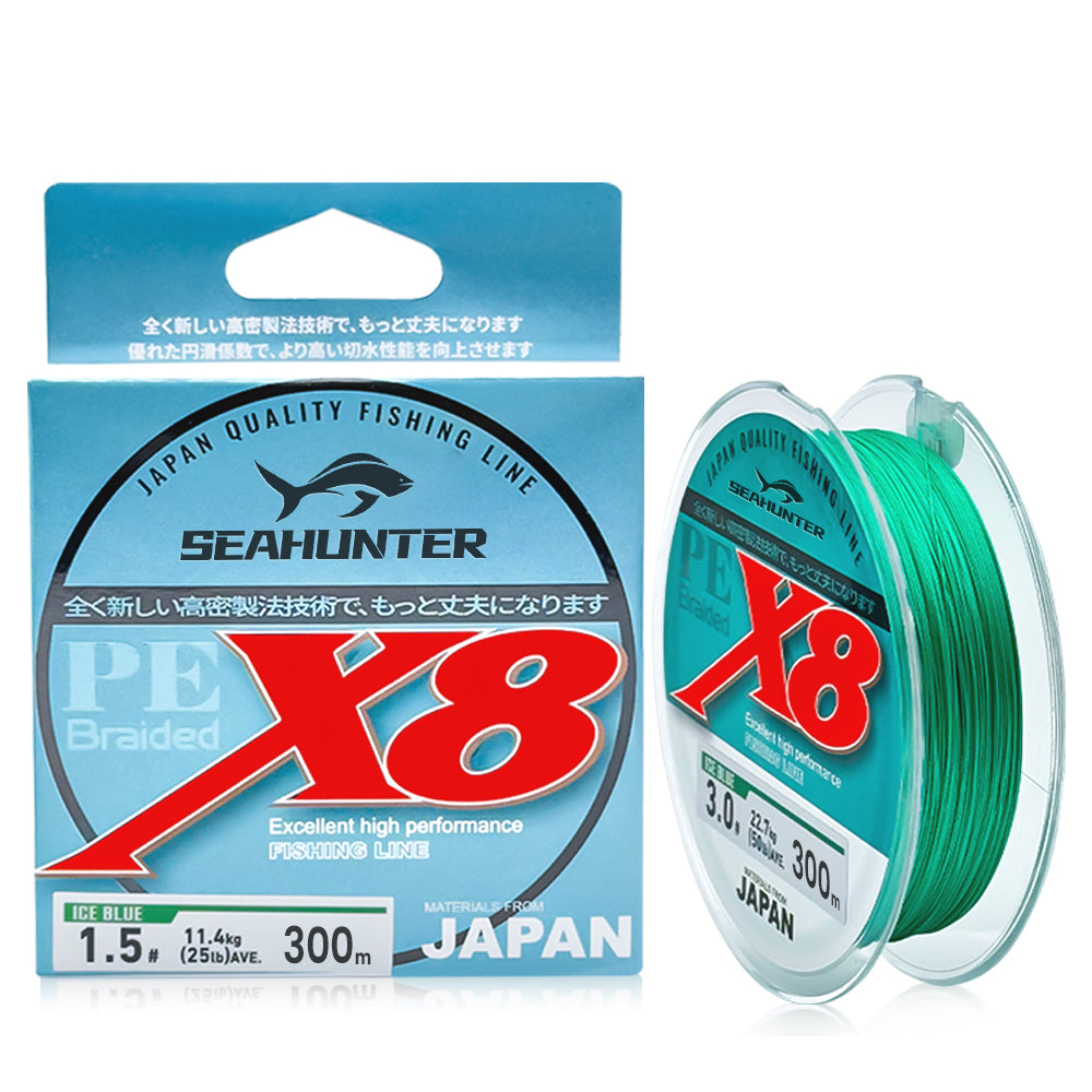 SeaHunter Blue Shark PE X8 Japanese Braided Fishing Line  Smooth Long Cast 1PC