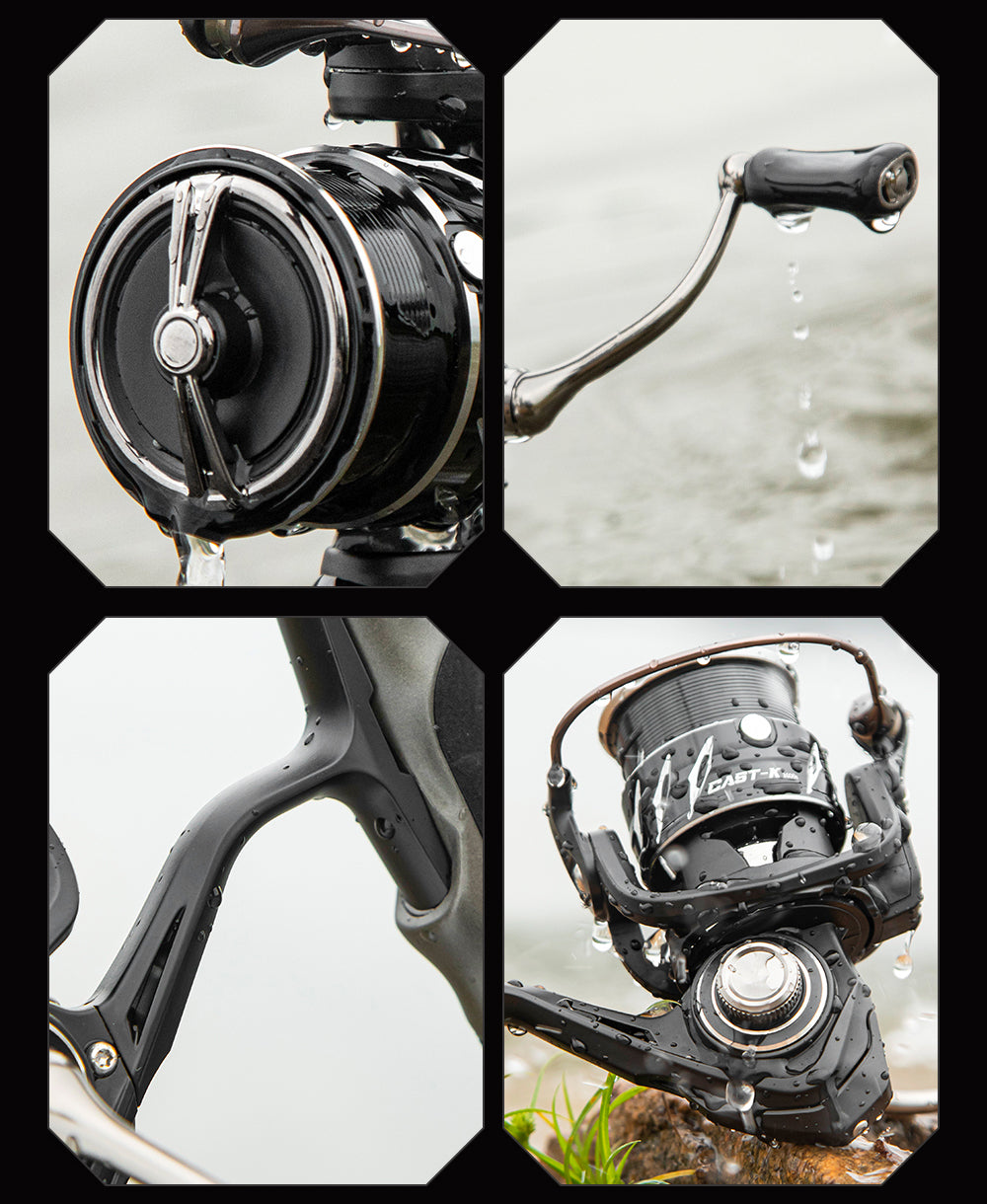 SeaHunter Cast-K Ultralight 145g Carbon Spinning Reel 6kg Drag 7+1BB 1PC