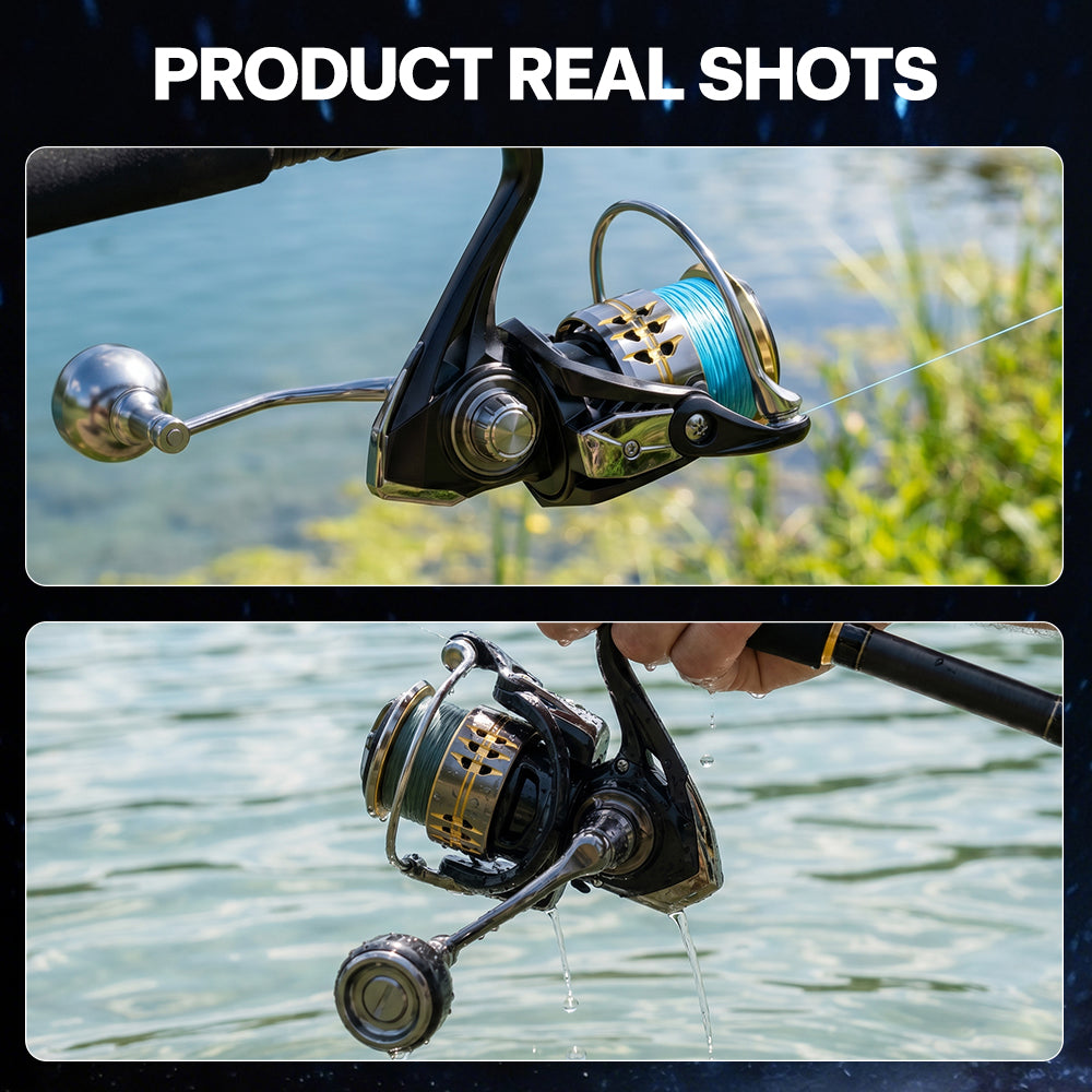 SeaHunter Nebula Spinning Reel Ultra Slow Oscillation Waterproof Metal Handle Long Cast