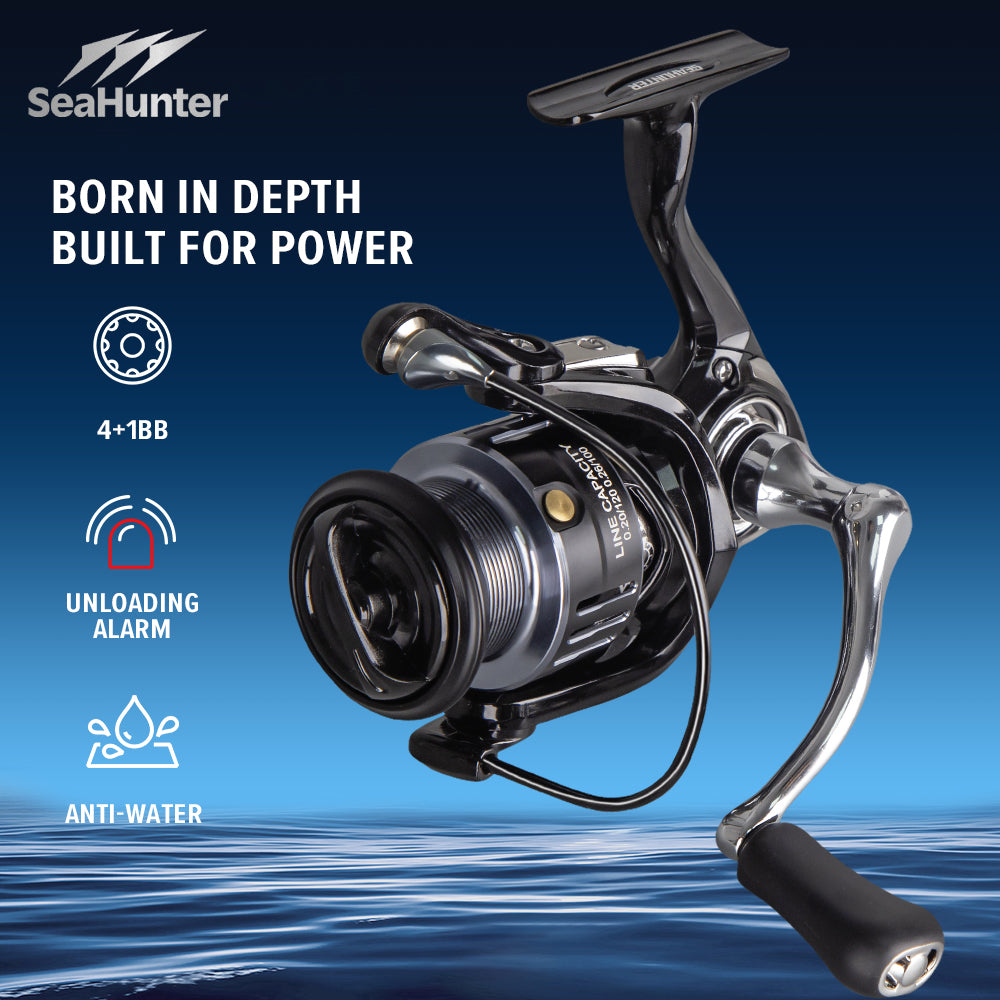 SeaHunter Blue Shark Power Handle Spinning Reel 13KG Drag Lightweight Professional 1PC