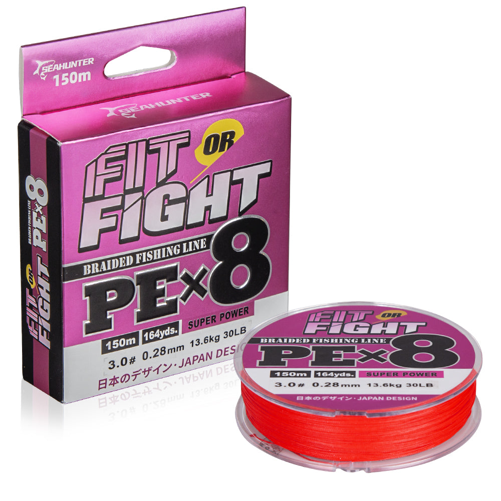 SeaHunter Fit or Fight PE X8 150M 300M Japanese Braided Fishing Line Saltwater 1PC