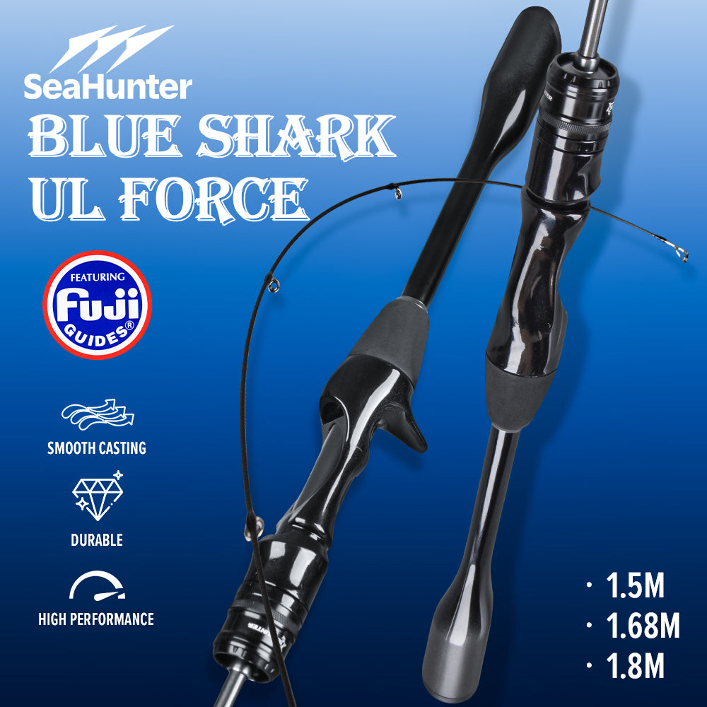 SeaHunter Blue Shark BFS Rod FUJI Guides 80g Ultralight Carbon Fiber UL 1PC