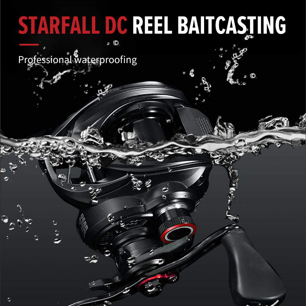 SeaHunter Starfall DC Digital Control Baitcasting Reel 5kg Drag Clicker Carbon Fiber Fishing Reel 1PC