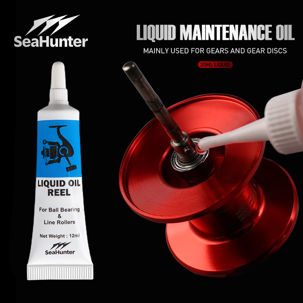SeaHunter Fishing Reel Oil and Grease 2-Pack Rustproof Lubricant for Spinning and Baitcasting Reels