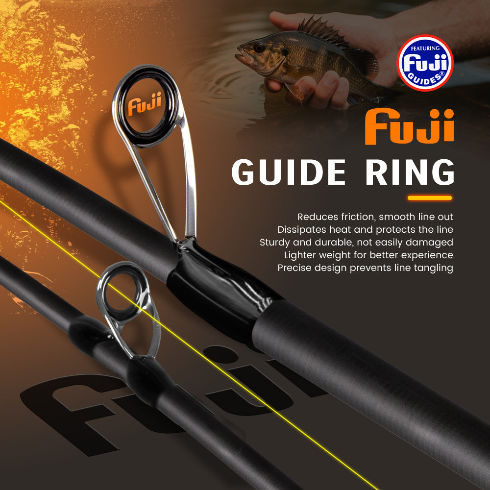 SeaHunter Black Arrow Telescopic Rod FUJI Guides 30T Carbon Ultralight Portable 1PC