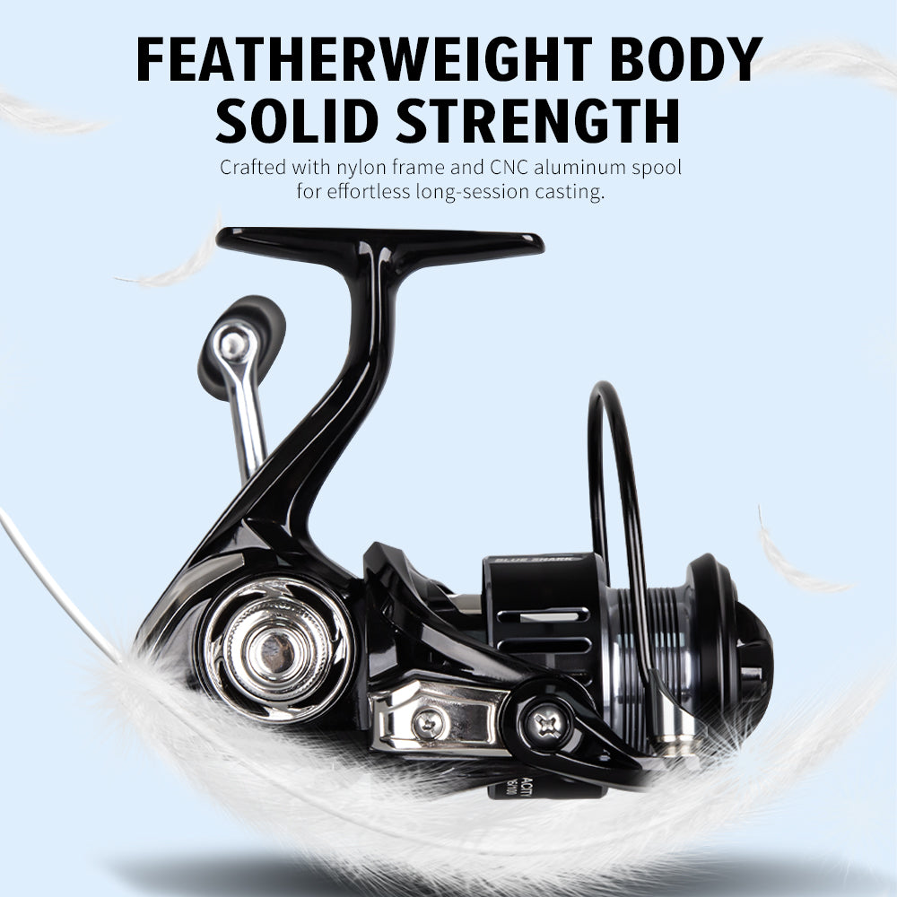 SeaHunter Blue Shark Power Handle Spinning Reel 13KG Drag Lightweight Professional 1PC