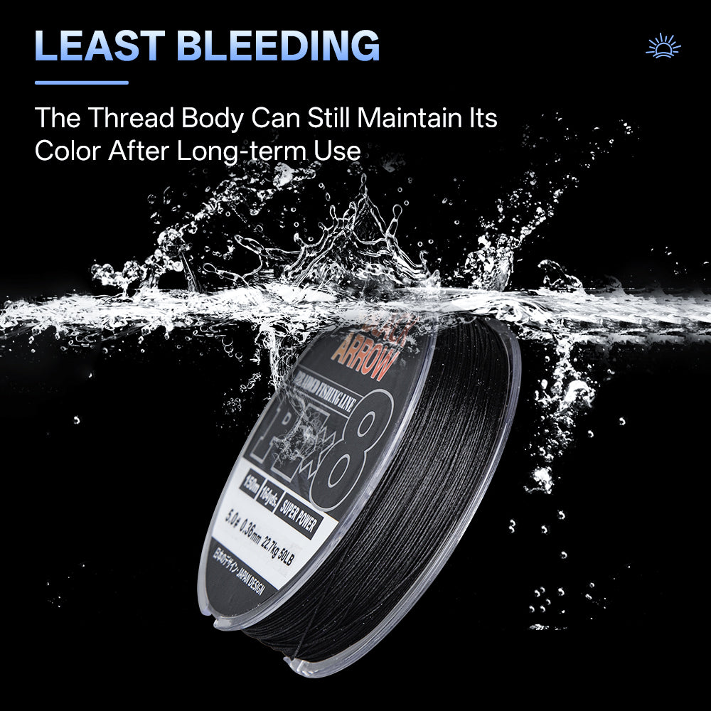 SeaHunter Black Arrow PE X8 150M Braided Fishing Line Japanese High Strength 12-50LB 1 Spool