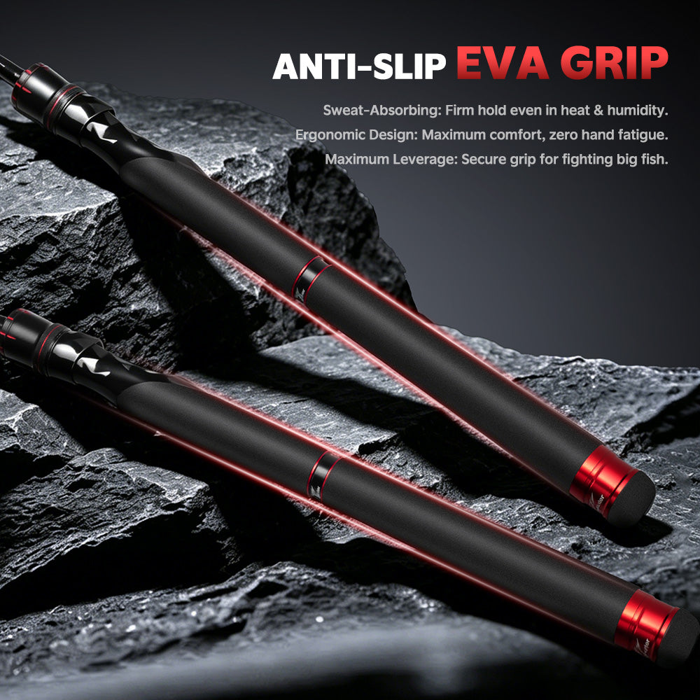 SeaHunter Galakin Carbon Fishing Rod Fuji Guides Ultra Light Portable Spinning Casting Pole