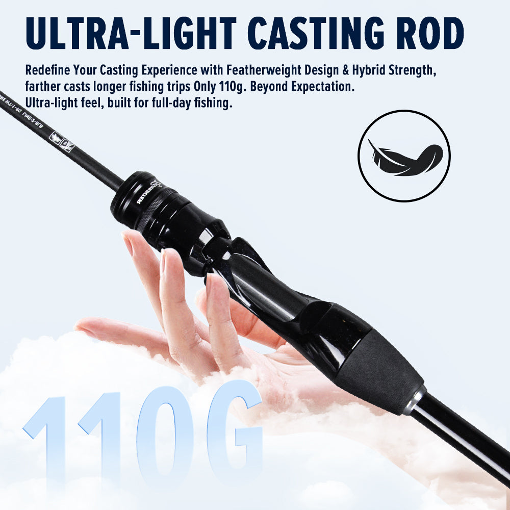 SeaHunter Blue Shark BFS Rod FUJI Guides 80g Ultralight Carbon Fiber UL 1PC