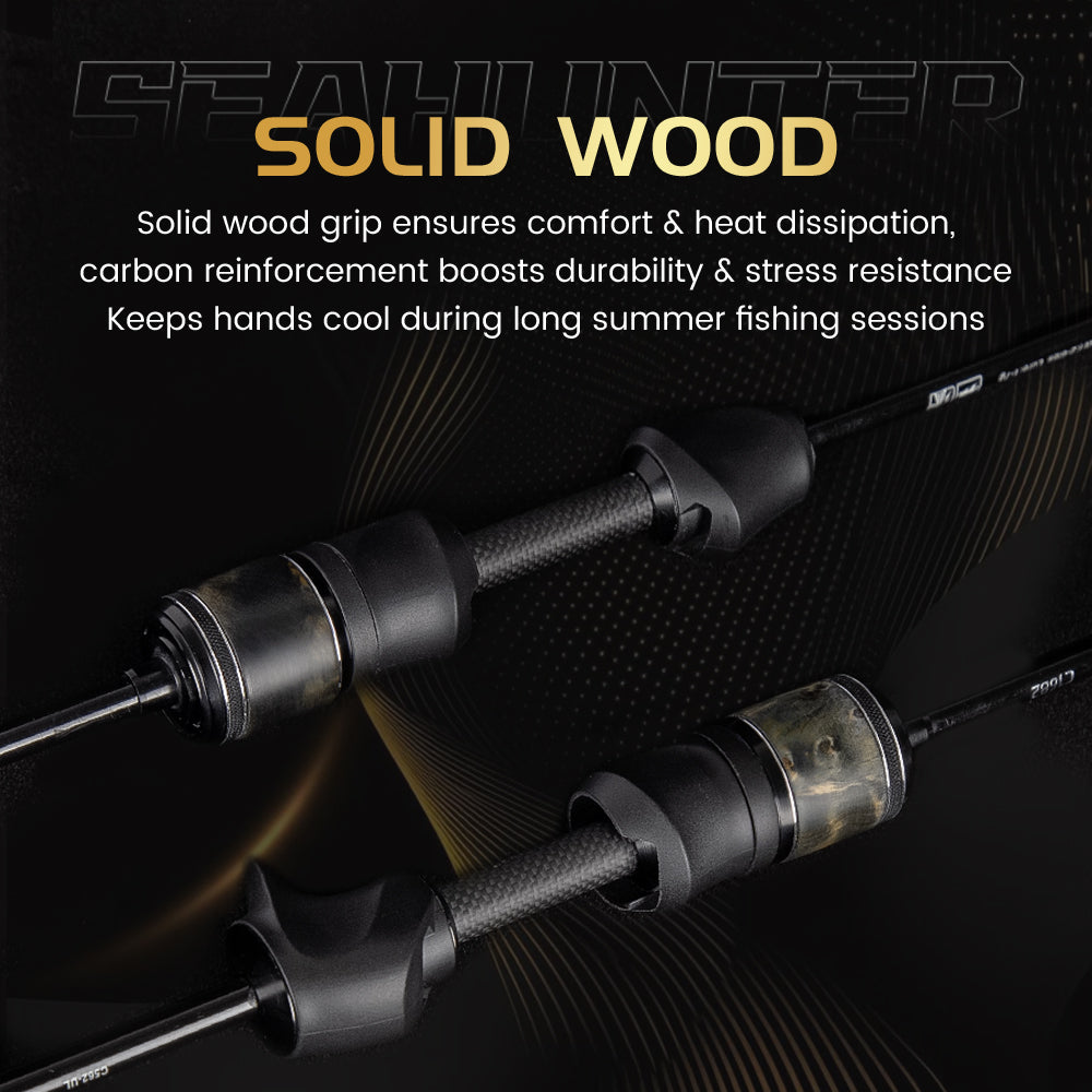 SeaHunter Stream Pro BFS Fishing Rod Fuji Guide Rings Ultralight 1.57m 1.68m Spinning Casting Rod 1PC