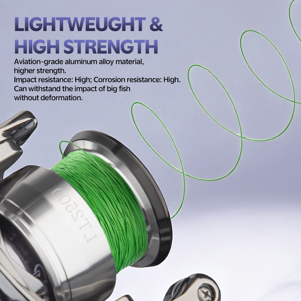 SeaHunter Exist Max Power Handle Spinning Reel 18kg Drag All Metal Saltwater Reel 1PC