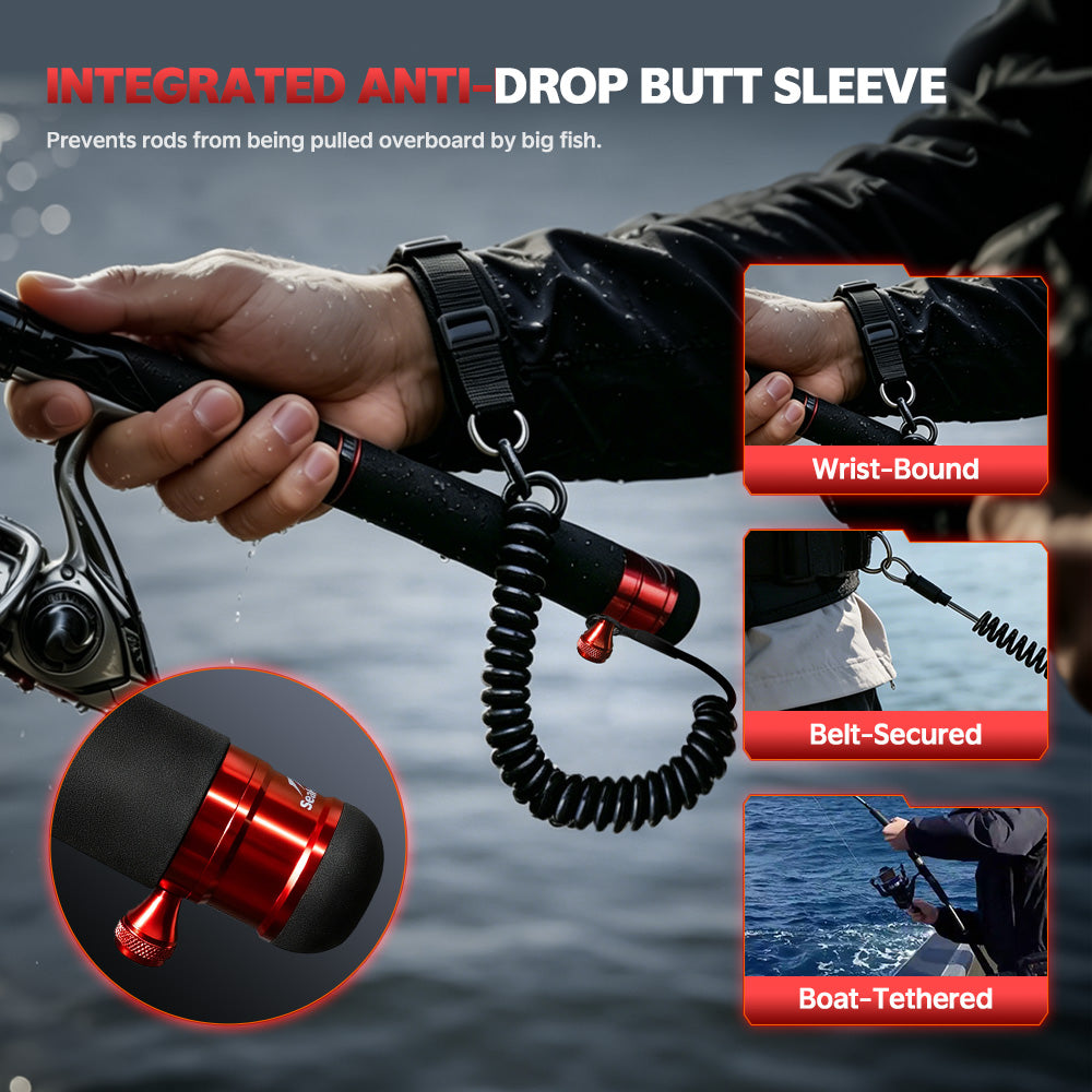 SeaHunter Galakin Carbon Fishing Rod Fuji Guides Ultra Light Portable Spinning Casting Pole