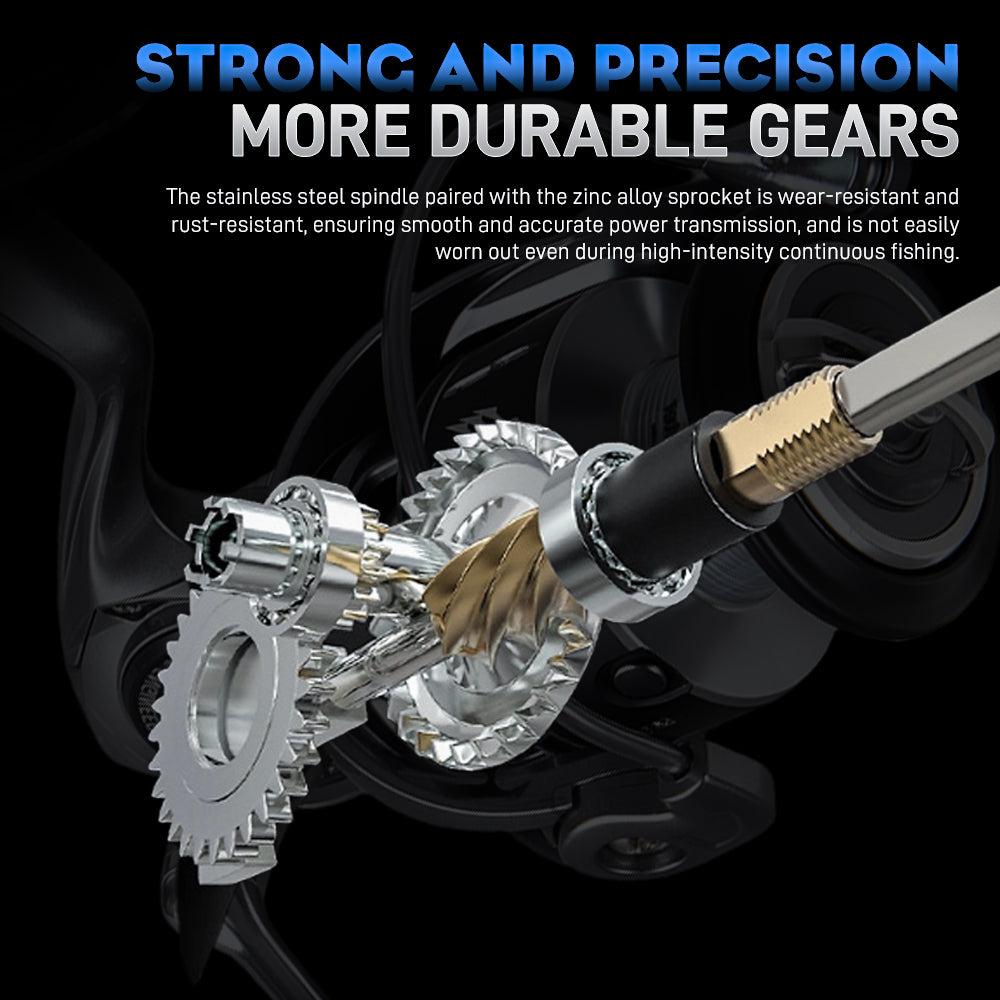 SeaHunter Starfall 20kg Max Drag Power Handle Spinning Reel CNC Spool Saltwater Freshwater Fishing Reel 1PC