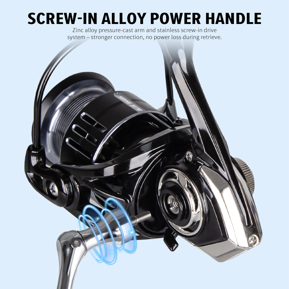 SeaHunter Blue Shark Power Handle Spinning Reel 13KG Drag Lightweight Professional 1PC