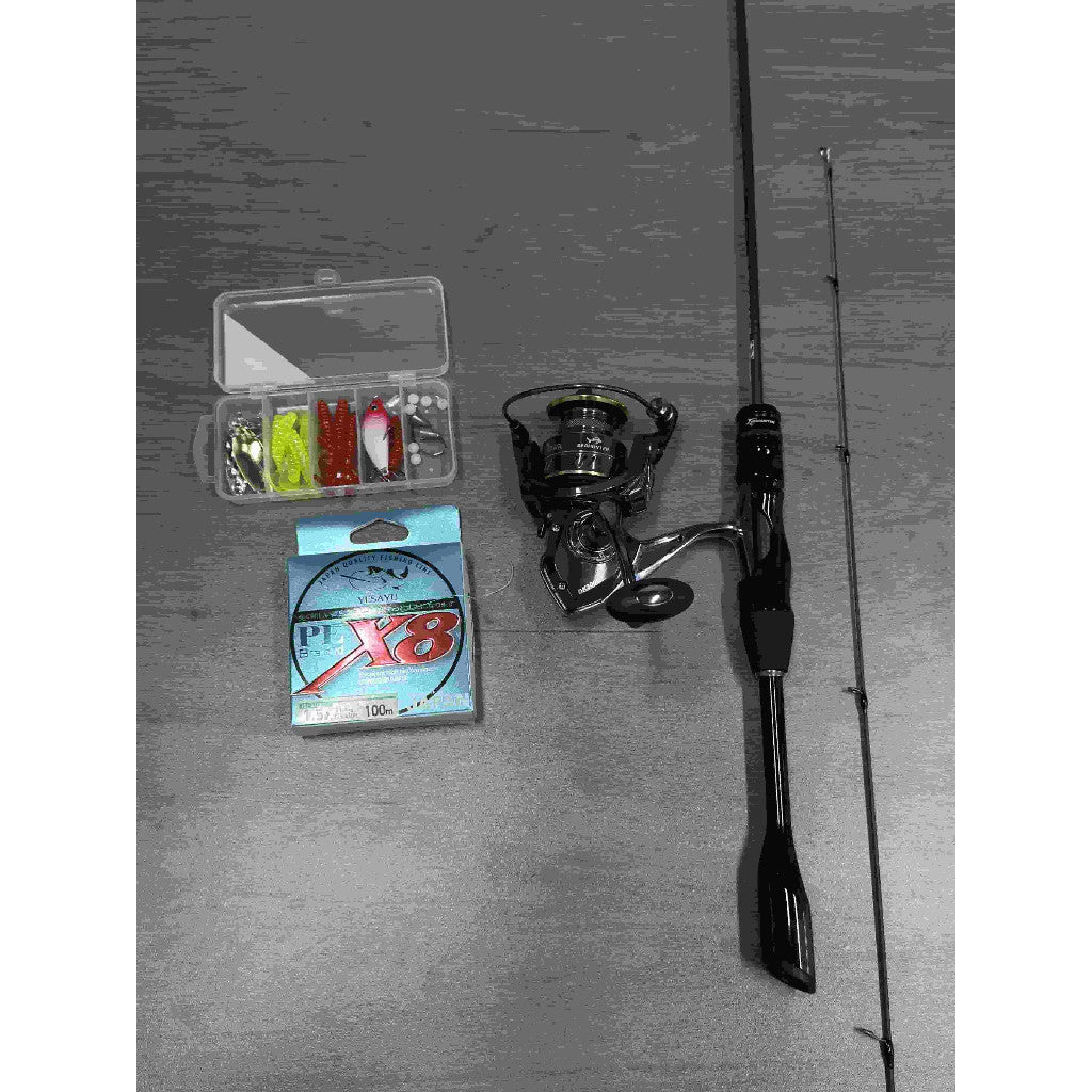 [OFFICIAL] SeaHunter Blue Shark Joran Pancing DK Spinning Reel 1 Set=Joran+Reel+PE X8 Senar+Lure Set