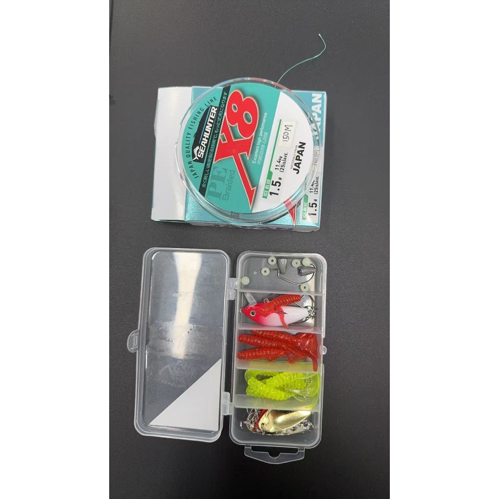 [OFFICIAL] SeaHunter Black Arrow Joran Pancing 1 Set=Joran+Reel+PE X8 Senar+Lure Set, Power Handle