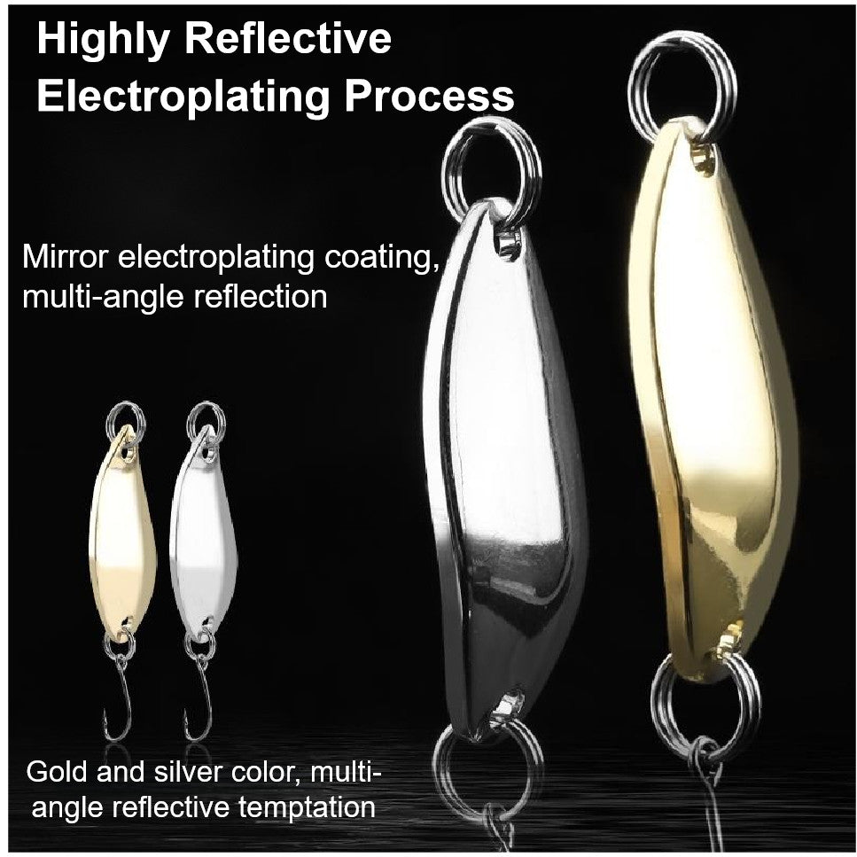 SeaHunter 29PCS Metal Spoon Set: 1.5-5g Gold/Silver Reflective Lures for All Waters - 1 Box