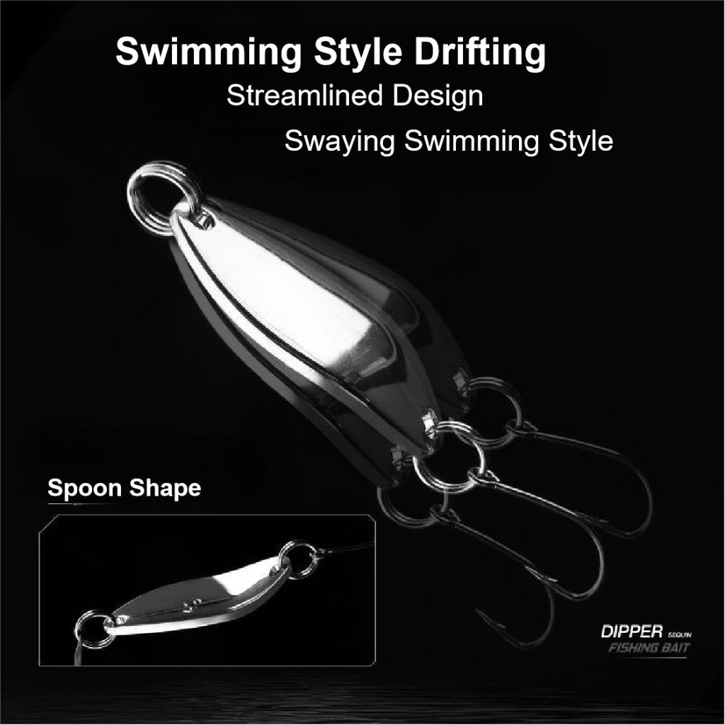 SeaHunter 29PCS Metal Spoon Set: 1.5-5g Gold/Silver Reflective Lures for All Waters - 1 Box