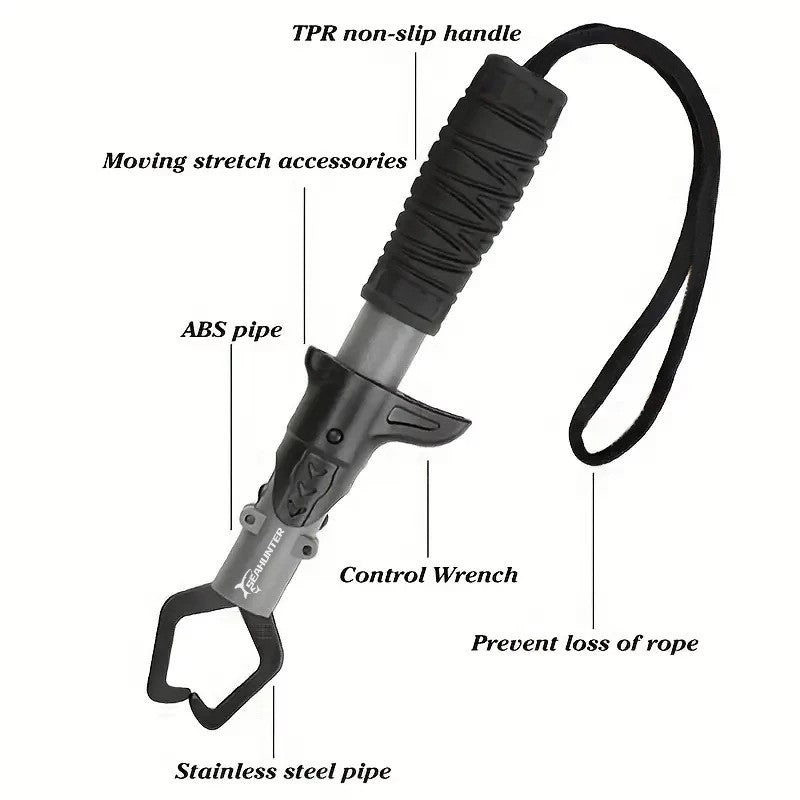 SeaHunter Fishing Tool Set: 20cm Lip Grip & 18cm Pliers for Saltwater & Freshwater - 2PCS/Set