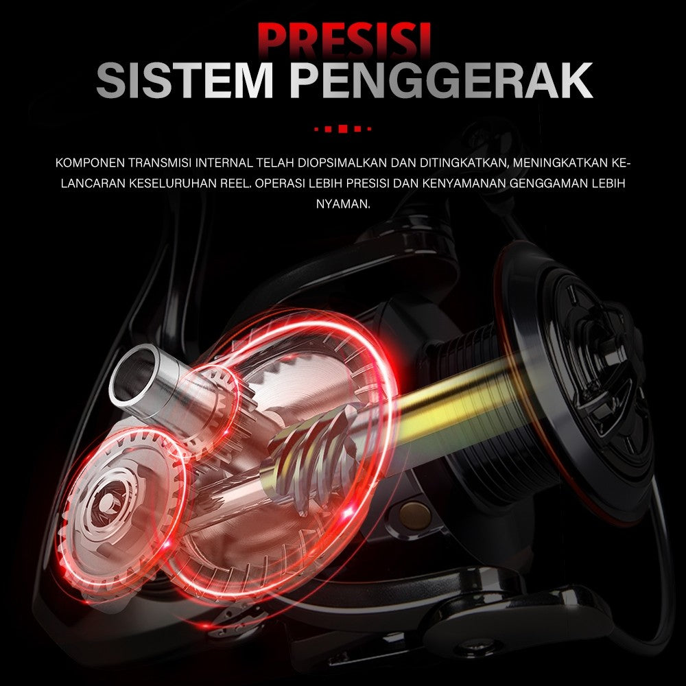 [OFFICIAL] SeaHunter Blade X Reel Pnacing Power Hnadle All Metal Spinning Fishing Reel 7+1 BB 5.1:1/4.7:1 Gear Ratio 3000-8000 Series 10KG Max Drag, Aluminum Alloy Bodyand Grip Saltwater Fishing Whee