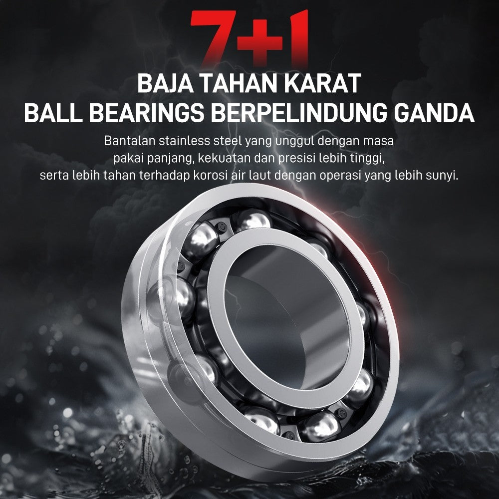 SeaHunter Cast King Power Handle Reel 145g Carbon 3-Zone Waterproof Spinning Reel 1PC