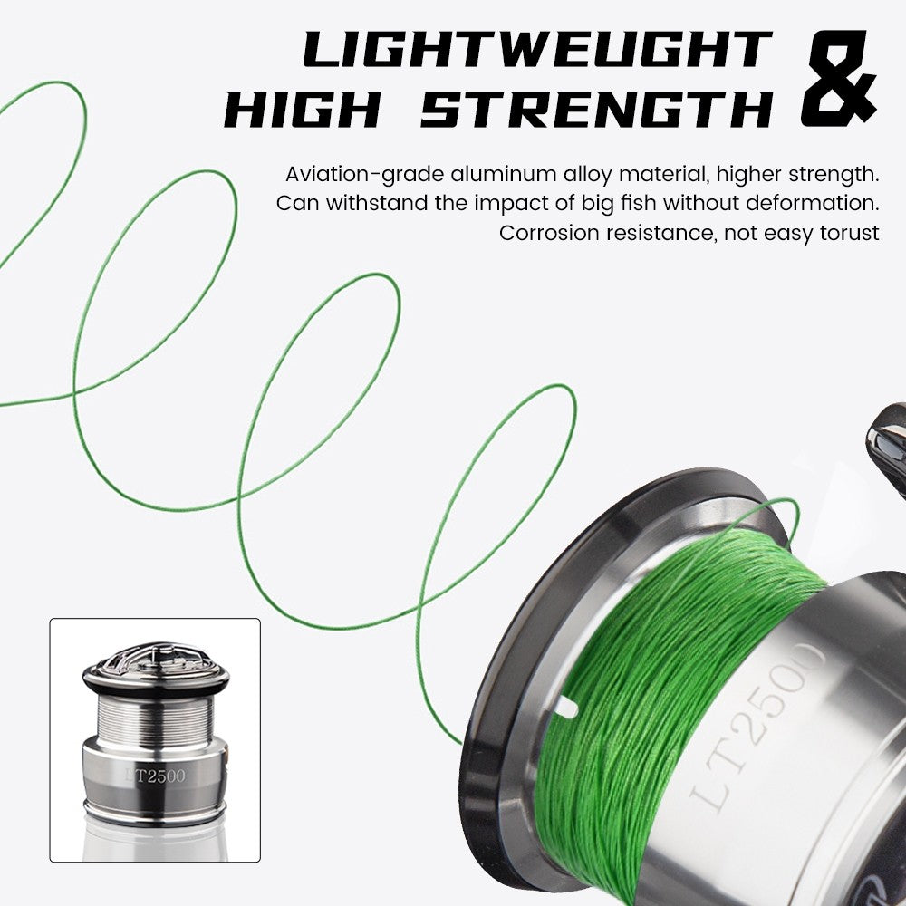 [OFFICIAL] Versi Tingkat Lanjut SeaHunter EXIST MAX Power Handle Spinning Fishing Reel Pancing, 12+1BB, Gear Ratio 6:3:1, Max Drag 10-18kg,SW Saltwater ALL Metal Aluminum Alloy, High-Quality Spinning Fishing Reel Air Laut, Tawar