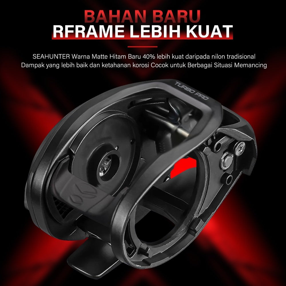 [OFFICIAL] SeaHunter Turbo Pro 8.1:1 Gear Ratio Reel + Cast King Baitcasting Joran Fishing Rod = 1 SET