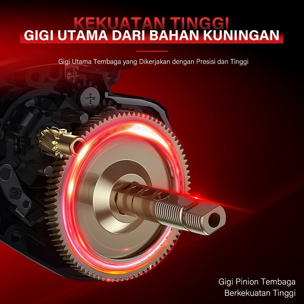 [OFFICIAL] SeaHunter Turbo Pro 8.1:1 Gear Ratio Reel + Cast King Baitcasting Joran Fishing Rod = 1 SET