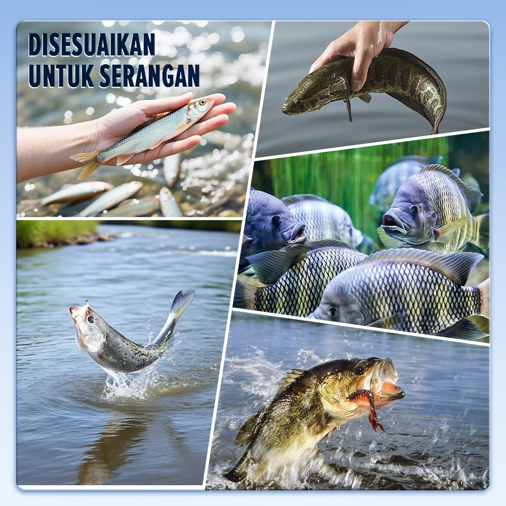 [OFFICIAL] SeaHunter Blue Shark Joran Pancing BC Casting/Spinning, Cincin Panduan FUJI O,Max 10kg,Panjang 1.5M/1.68M/1.8M (4.92FT), Berat 80g, Umpan 1-9G, Tipe UL, Serat Karbon,  BFS Tombol Suara, Lampu Tiang Ikan Mikro, Ujung Padat Karbon Fiber