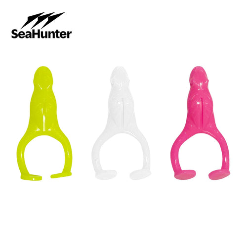 SeaHunter Umpan Pancing TPE Soft Frog Dengan Dual Tail 10cm/13g,Set 3PCS/Bags, Soft Bait Umpan Pancing Lembut