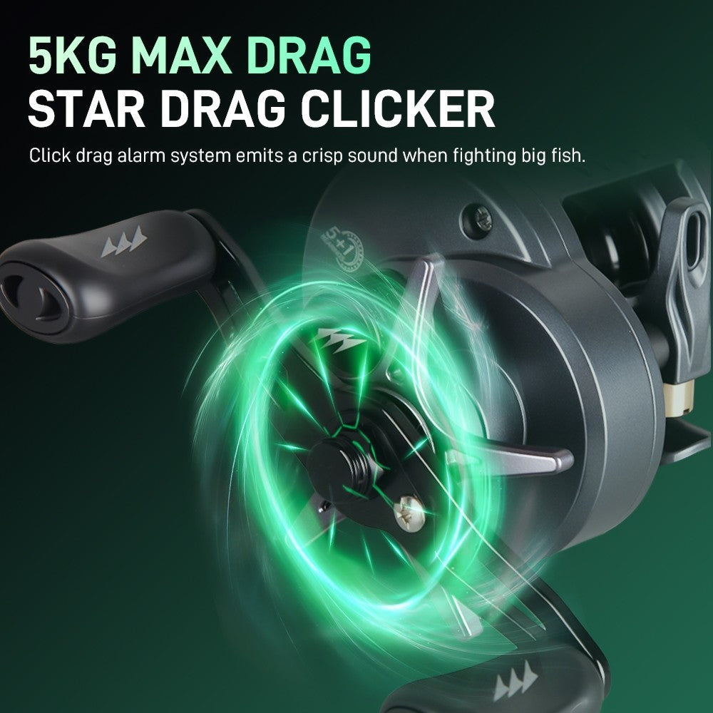 [OFFICIAL] SeaHunter Turbo Pro DC Reel Pancing BC Elektronik dengan Kerangka Komposit Nilon 155g Super Ringkas, Lahar Bola Stainless Steel 5+1 Segel Ganda, Pemanduan Kawat Didepan Keramik, Cocok untuk Semua Kondisi Perairan Baitcasting DC Reel