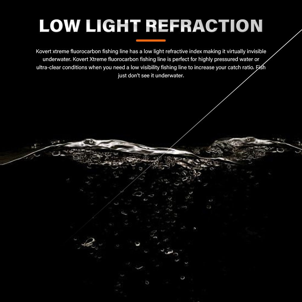 SeaHunter 25M Fluorocarbon Coated Shock Leader Invisible Strong Saltwater Freshwater Clear Fishing Line 1PC