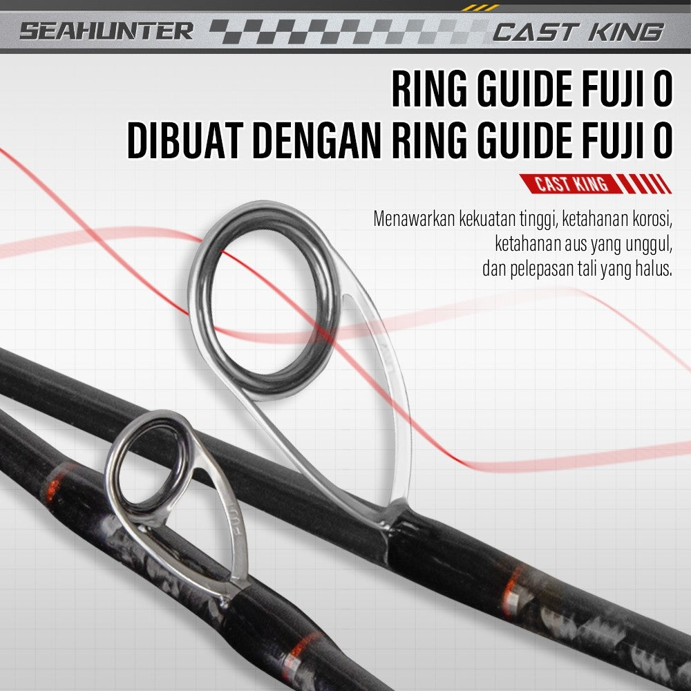 SeaHunter Cast King Fishing Rod FUJI Guides 30T Carbon Long Casting Rod 1PC