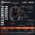 [OFFICIAL] SeaHunter BLACK ARROW Reel BC Reel Pancing Baitcasting, Drag Clicker, 6+1 BB Ball Bearings, 7.2:1 Gear Ratio, 4.5kg Max Drag, Reinforced Nylon Frame, 20-level Magnetic Brake System with 8pcs N32 magnet Bait Casting Reel BC Fishing Reel