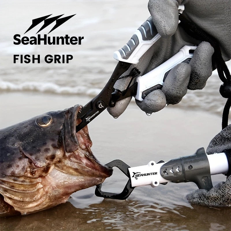 SeaHunter Fishing Tool Set: 20cm Lip Grip & 18cm Pliers for Saltwater & Freshwater - 2PCS/Set