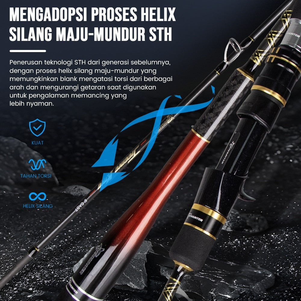 [OFFICIAL] SeaHunter Blade X Saltwater Power Handle Reel + Jigging Spinning Joran Pancing Fishing Rod = 1 SET