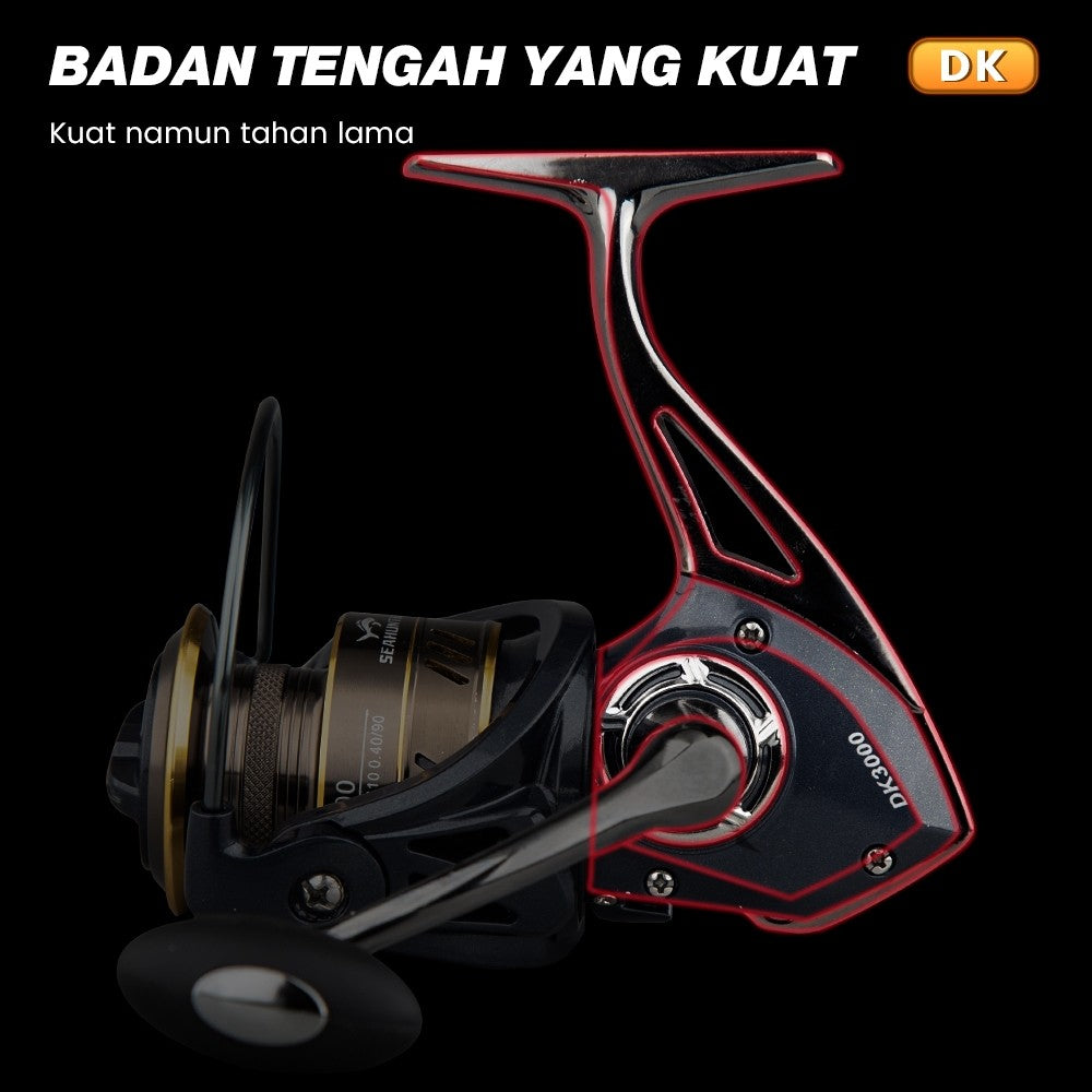 SeaHunter DK Power Handle Spinning Reel 15kg Max Drag Saltwater SW Fishing Reel 1PC