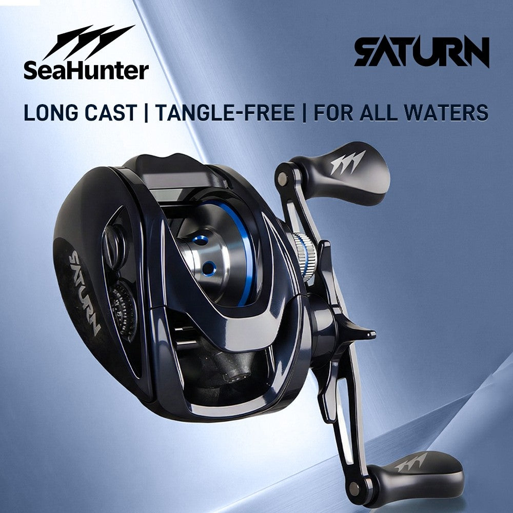 SeaHunter Saturn Baitcasting Reel 7.3:1 Gear Ratio Magnetic Brake Saltwater Freshwater Fishing Reel 1PC